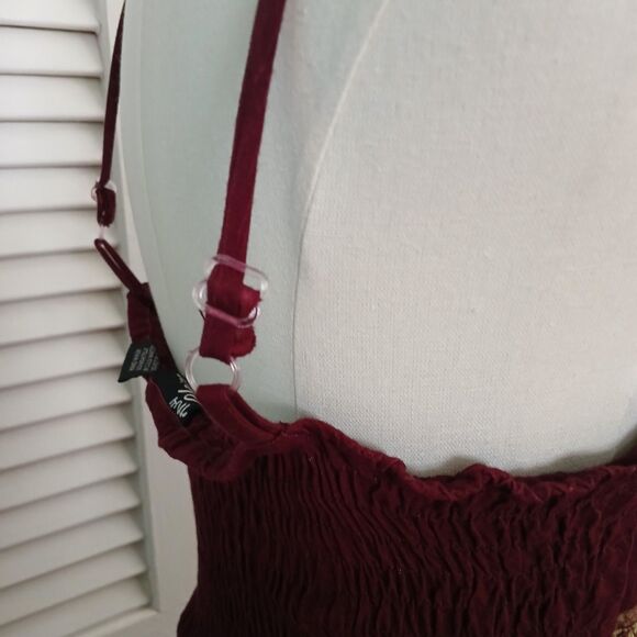 My Choice Women's Maxi Dress Size Small Beachy Boho Side Slits Tube Top Dress - Picture 10 of 12